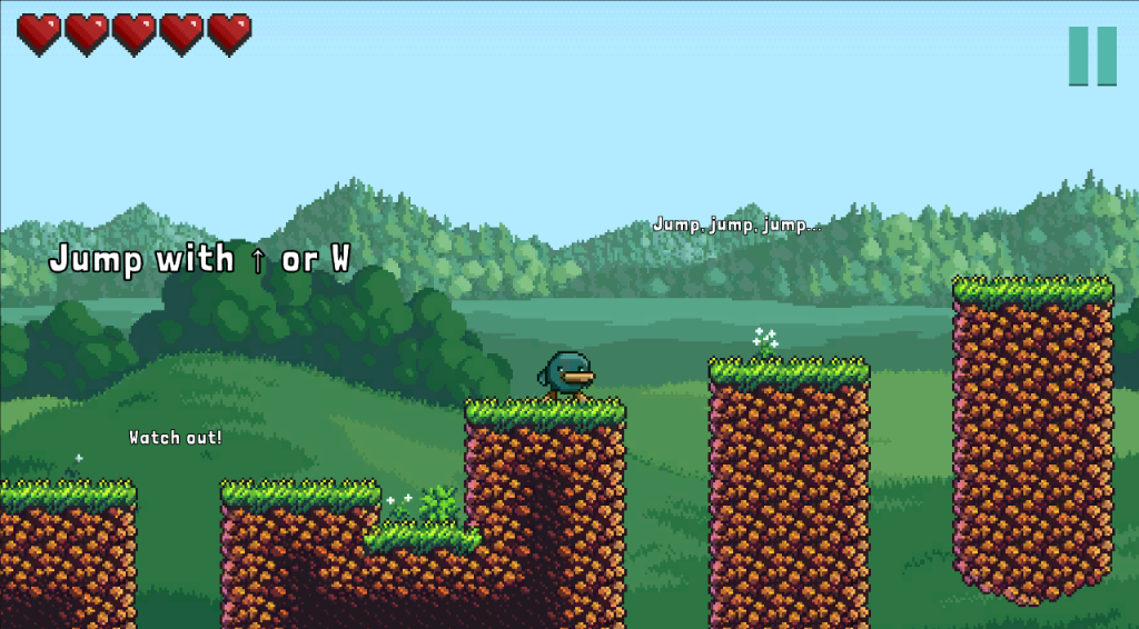 Quise Screenshot - Jumping platforms